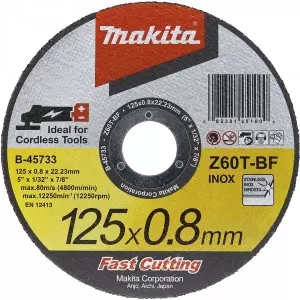 Tarcza do metalu 125x0,8 INOX Makita - 1