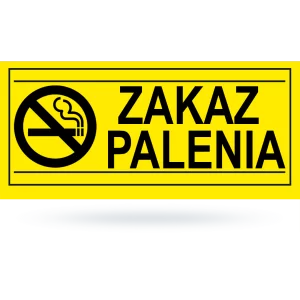 Tab: Zakaz palenia   żółto...