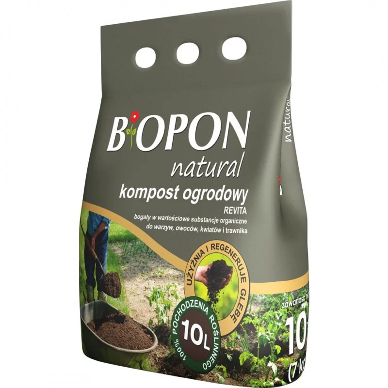 Kompost ogrodowy BIOPON B1697 Revita 10l naturalny - 1