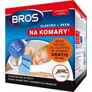 BROS elektrofumigator + płyn na komary (12) - 1