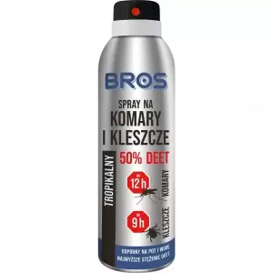 Spray przeciw komarom i kleszczom 50% 180ml BROS - 1