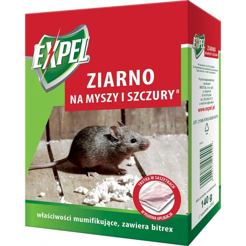 BROS ziarno na myszy i szczury 140g EXPEL (12) - 1