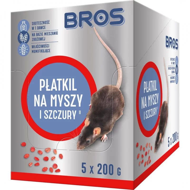 BROS płatki na myszy i szczury 1000g (5x200)