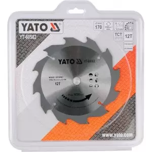 Piła tarczowa 170x12z x16 z widią YATO