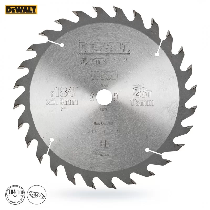 Piła tarczowa DEWALT DT4031 184x28zx16 z widią