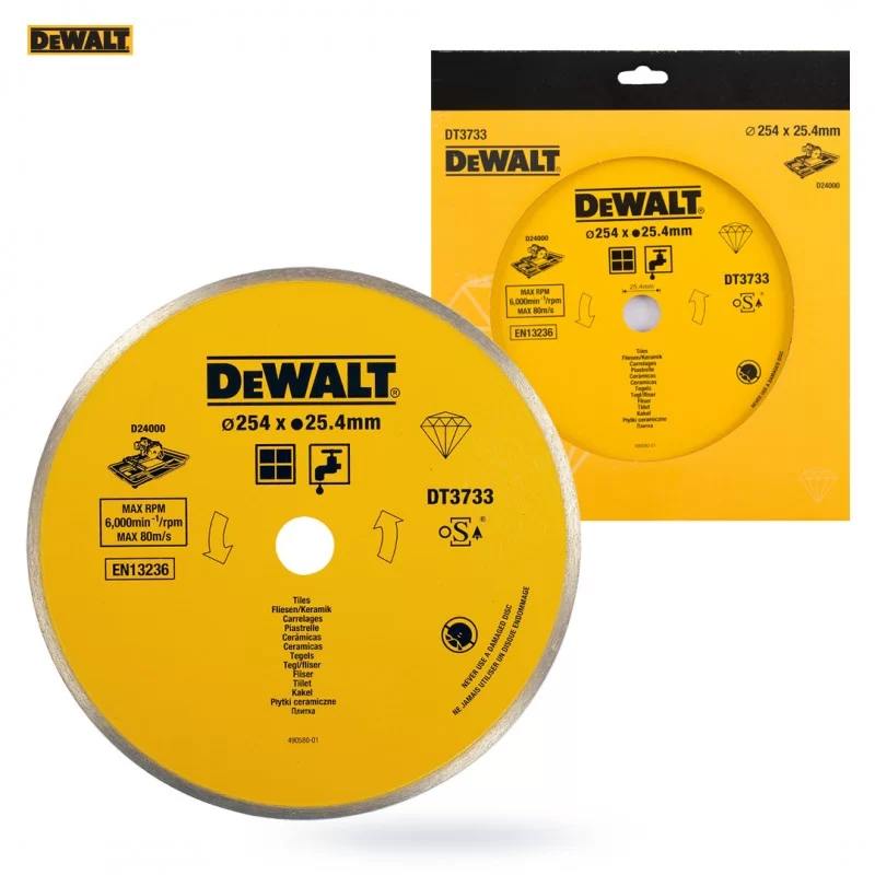 Tarcza diamentowa 250x1,6x25,4 DEWALT DT3733 pełna