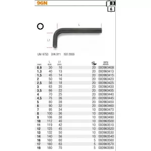 Klucz imbusowy 2,0mm BETA