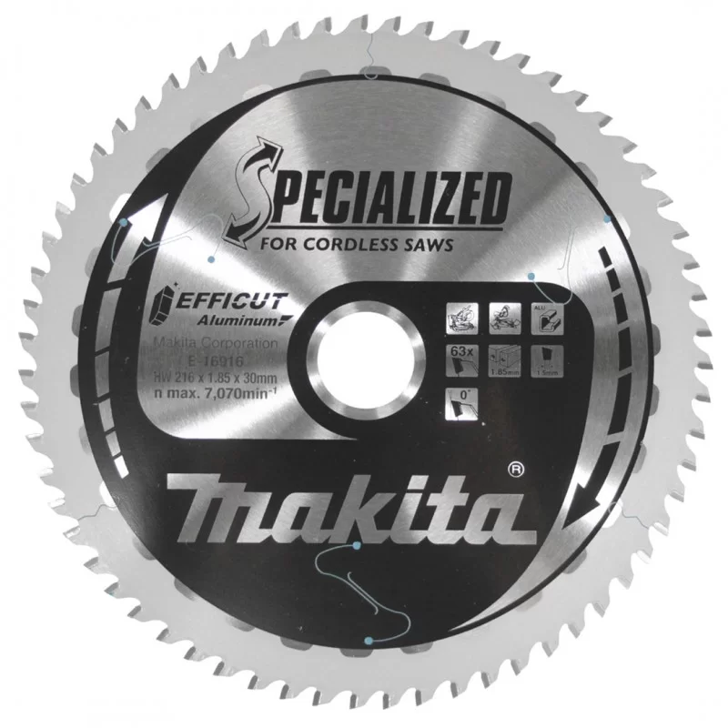 Tarcza 216x30mm do aluminium widia Makita E-16916