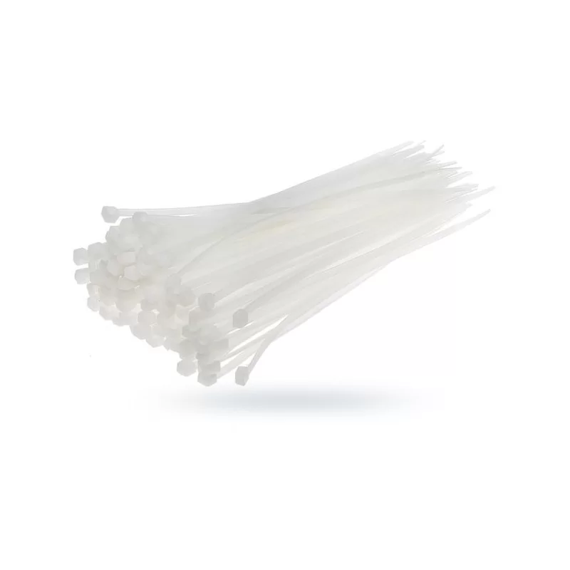 Opaski plastikowe 150x2,5 op 100szt białe (100)