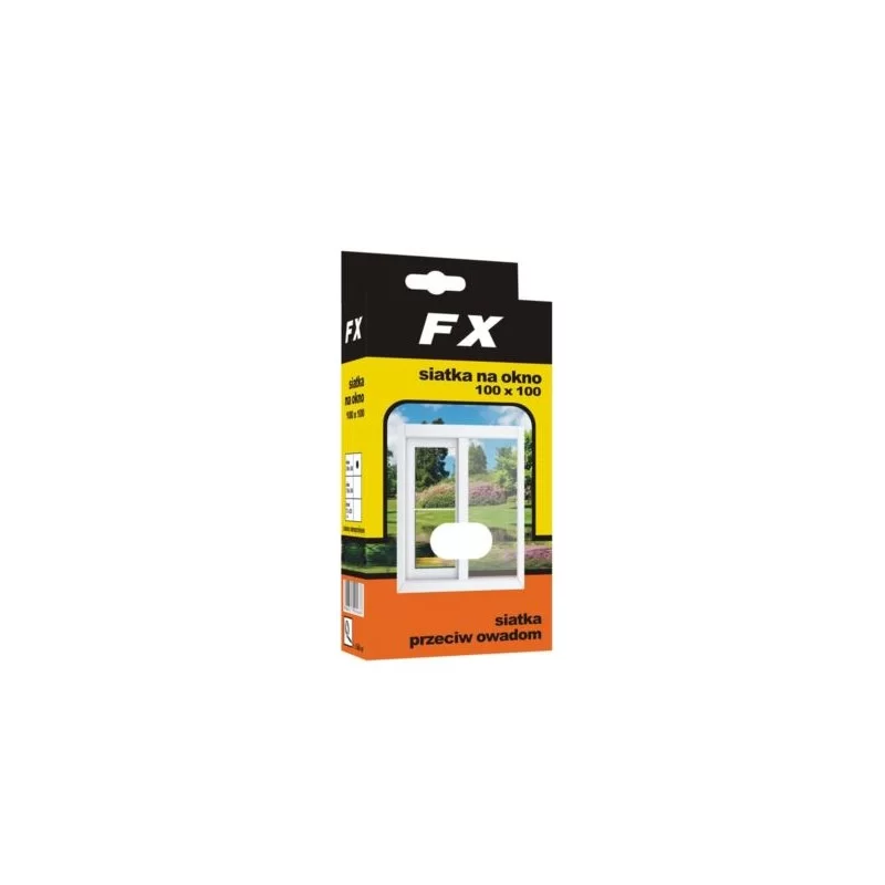 Siatka przeciw owadom na okno 100x100 biała FX (10