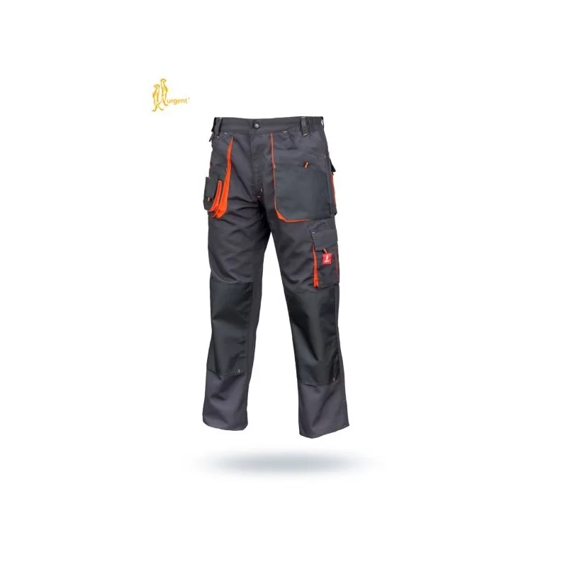 Spodnie robocze URG-A/48 URGENT pomarańcz wstawki