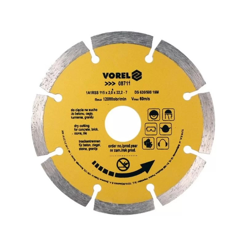 Tarcza diamentowa segment 115 VOREL