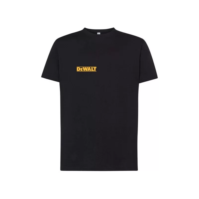 Koszulka T-shirt L czarna z logo DEWALT