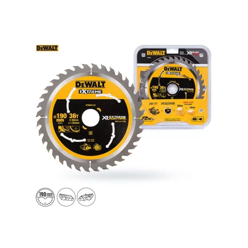 Piła tarczowa DeWalt DT99563 190x36zx30 EXTREME
