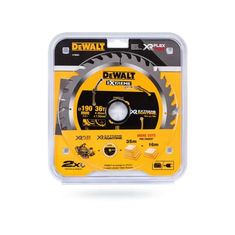 Piła tarczowa DeWalt DT99563 190x36zx30 EXTREME