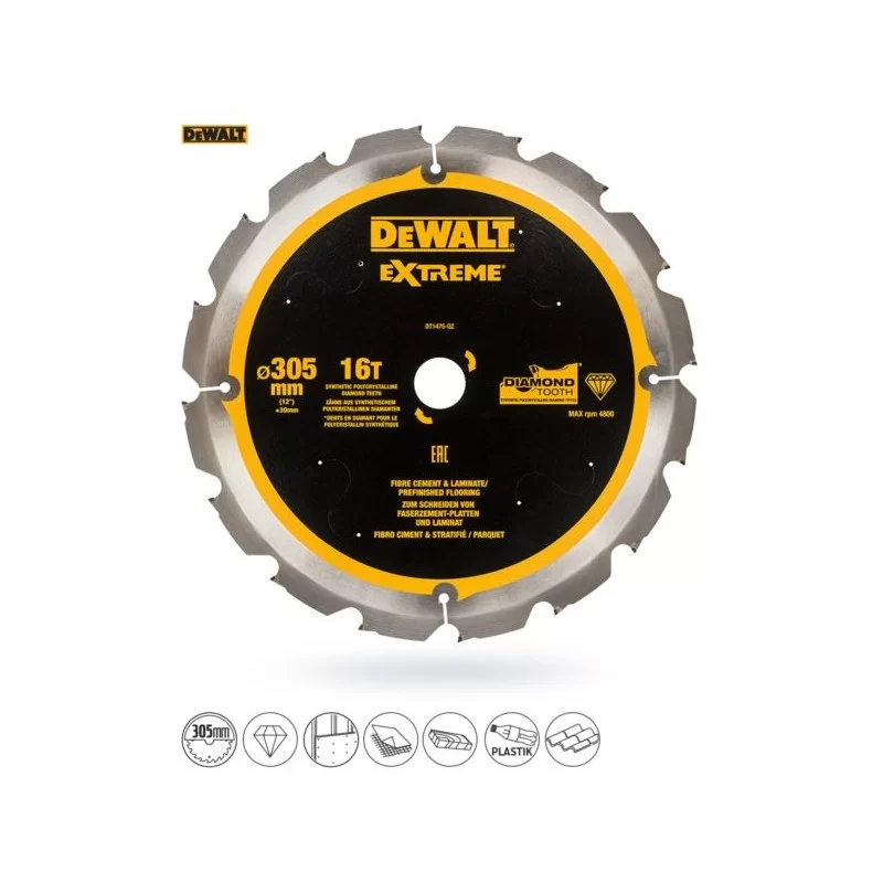 Piła tarczowa DeWalt DT1475 305x16zx30 widia EXTRE