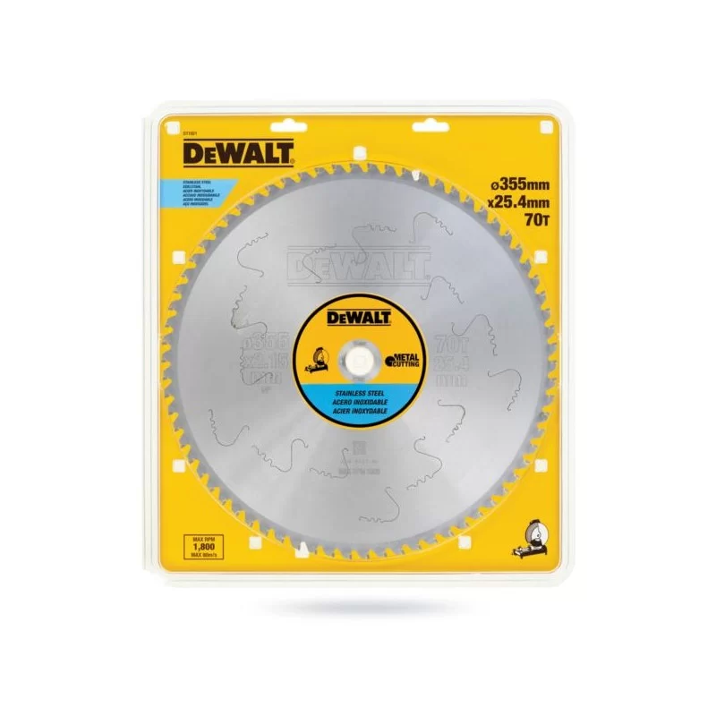 Tarcza DEWALT DT1921 355x70T 25,4mm do metalu INOX