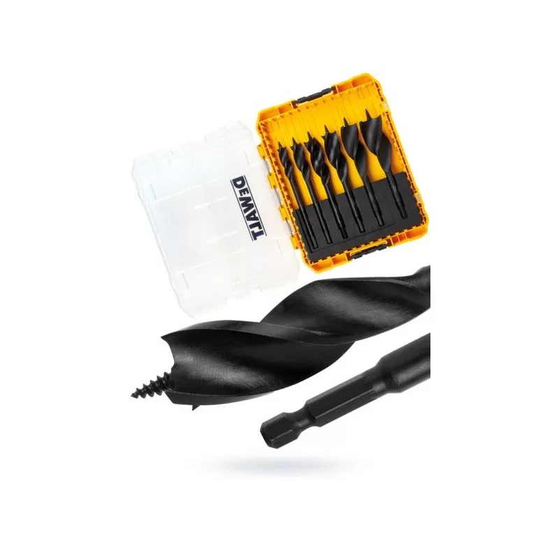 Wiertła do drewna 6cz spir pudełko DeWALT DT90238
