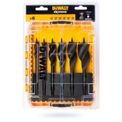 Wiertła do drewna 6cz spir pudełko DeWALT DT90238