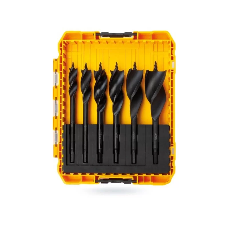 Wiertła do drewna 6cz spir pudełko DeWALT DT90238