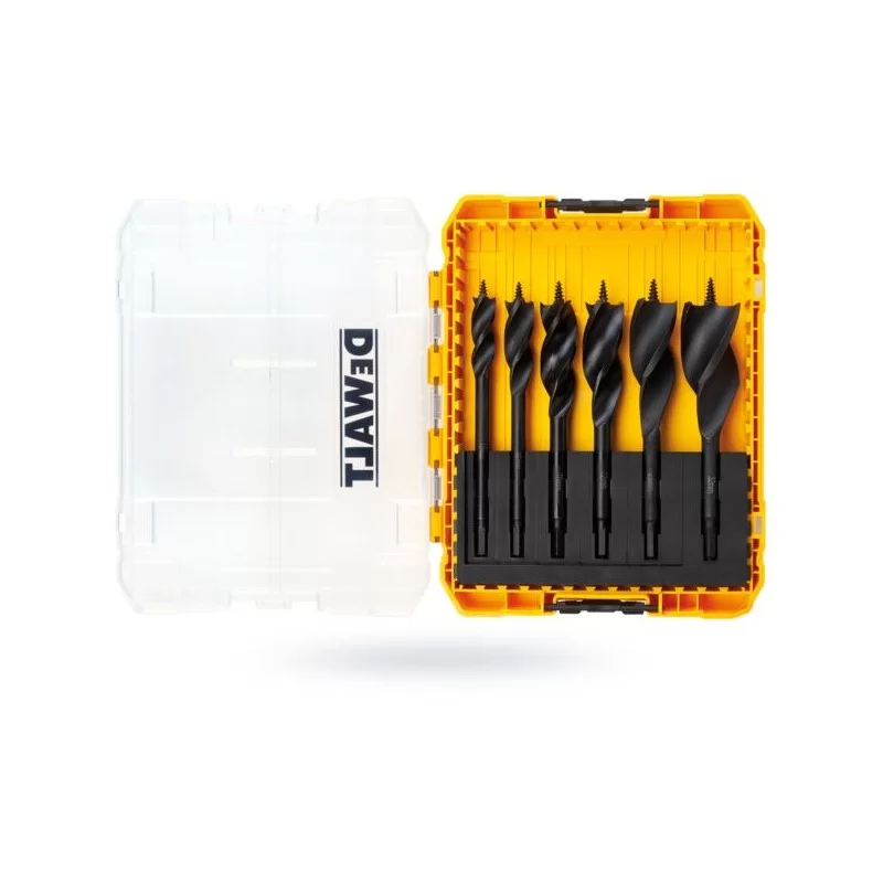 Wiertła do drewna 6cz spir pudełko DeWALT DT90238