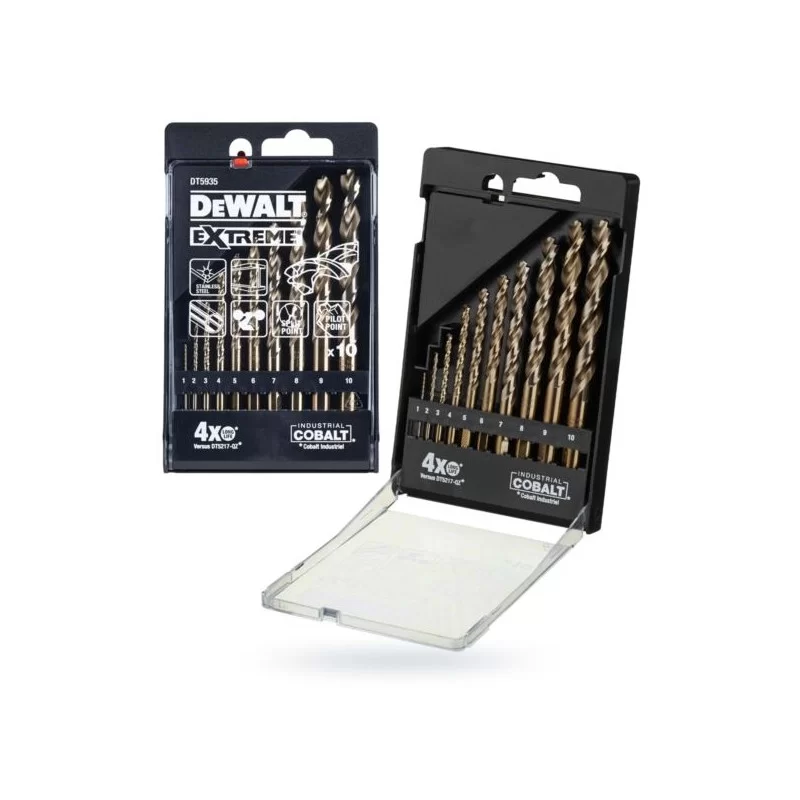 Zestaw wierteł do metalu 1-10 10cz HSS-E COBALT