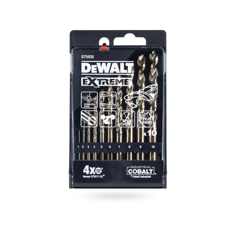Zestaw wierteł do metalu 1-10 10cz HSS-E COBALT