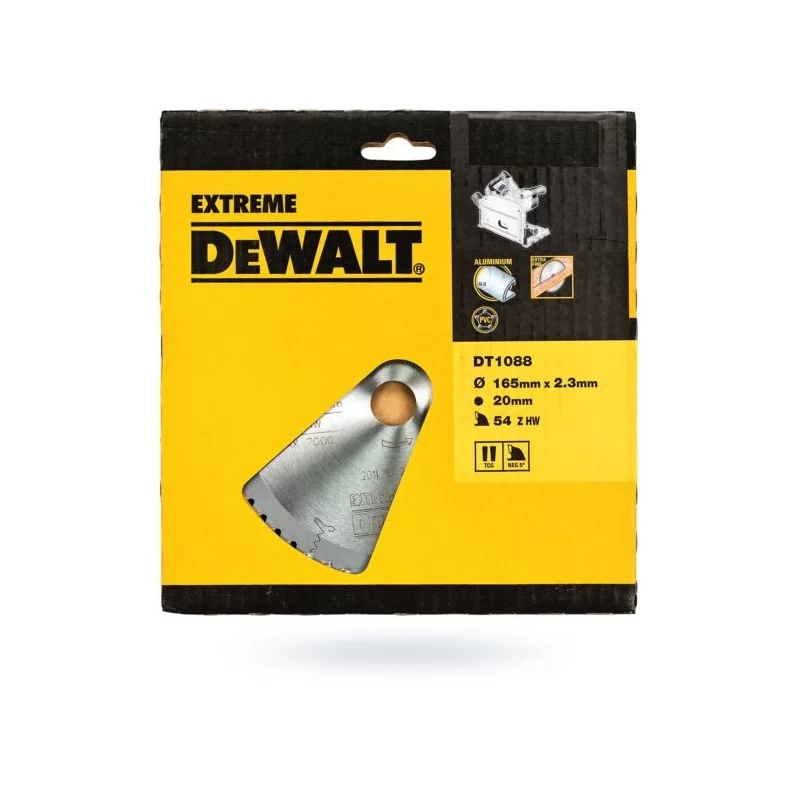 Piła tarczowa DeWALT DT1088 165x54zx20 widia EXTRE