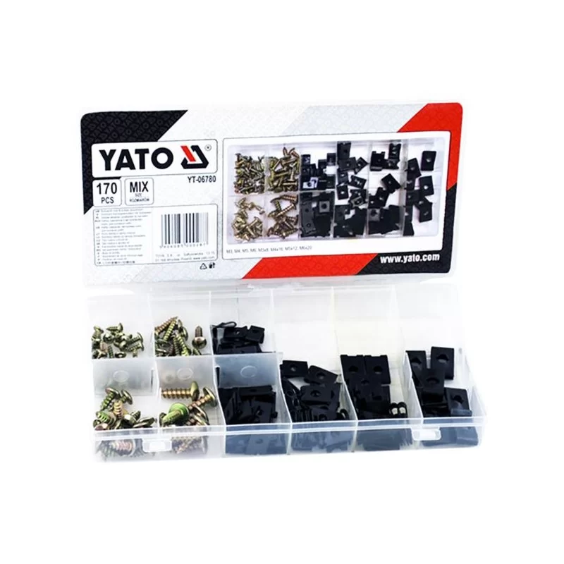 Zestaw wkrętów podkładek do karoseri YATO YT-06780
