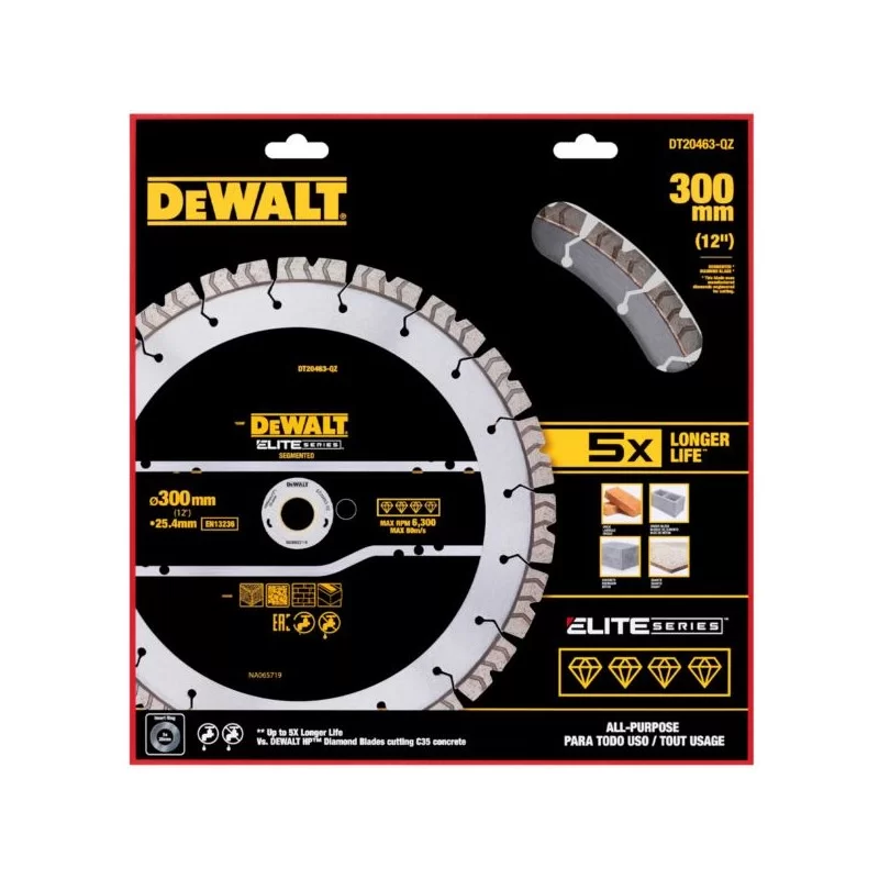 Tarcza diamentowa betonu 300x25,4mm DeWALT DT20463