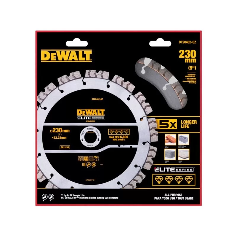 Tarcza diamentowa betonu 230x22,2mm DeWALT DT20462