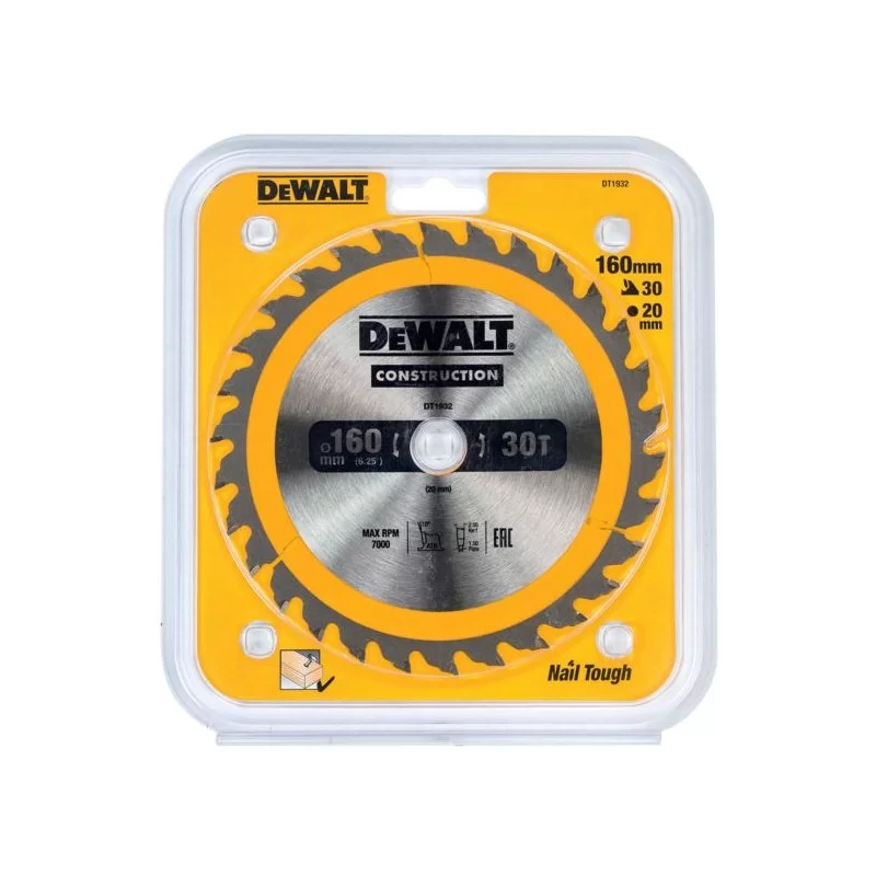 Tarcza 160x20mm drewno z gwoździami DeWALT DT1932