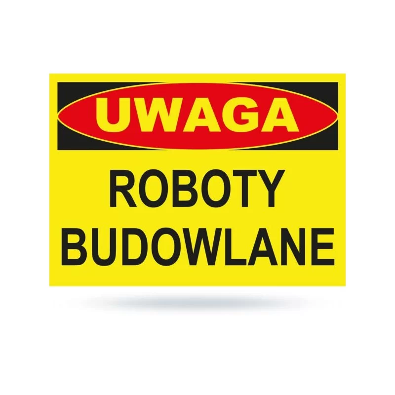 Tab: Uwaga! Roboty budowlane 25x35cm