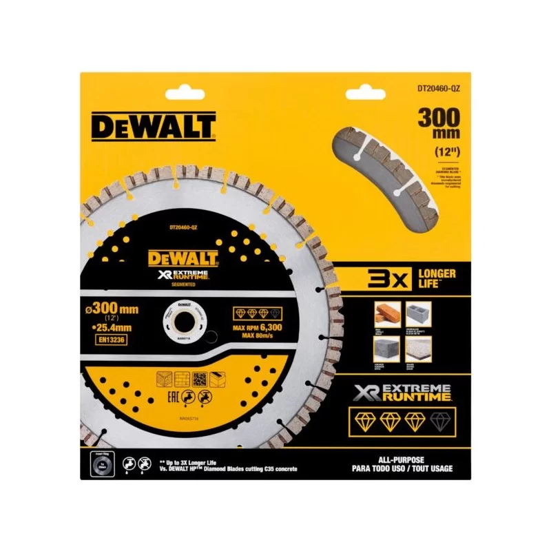 Tarcza diamentowa betonu 300x25,4mm DeWALT DT20460