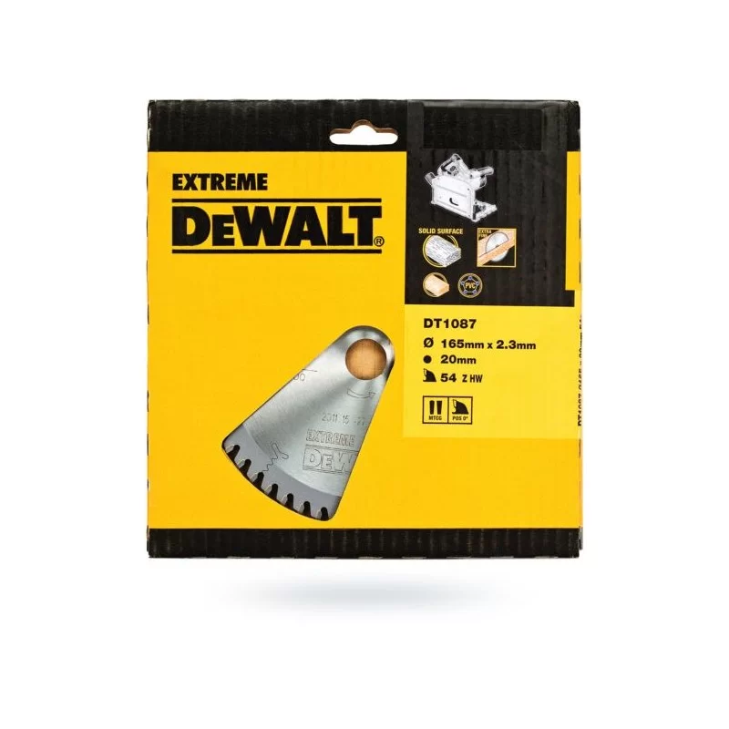 Piła tarczowa DeWALT DT1087 165x54zx20 widia EXTRE