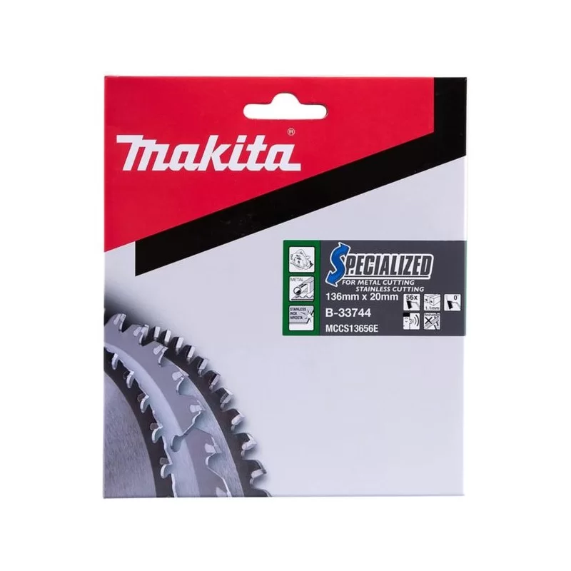 Tarcza do metalu 136x20mm 56 zębów Makita B-33744