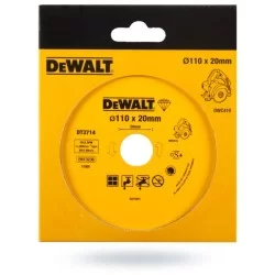 Tarcza diamentowa 110x1,6x5 DEWALT DT3714 pełna