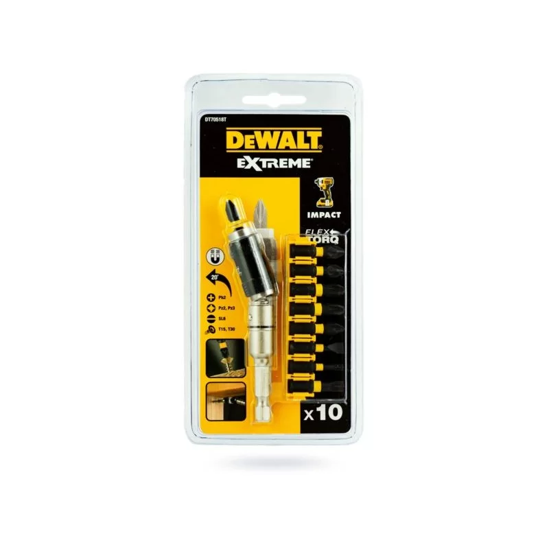 Zestaw bitów 10 cz UDAR TORSION DEWALT
