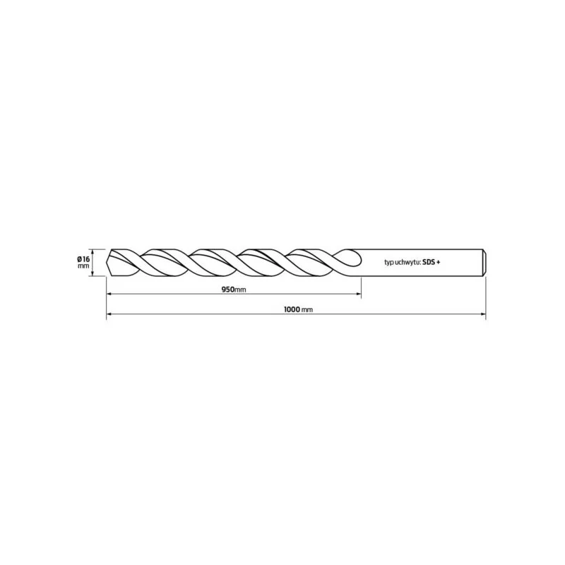 Wiertło do betonu 17x210/160 SDS+ HiKOKI Premium 782491