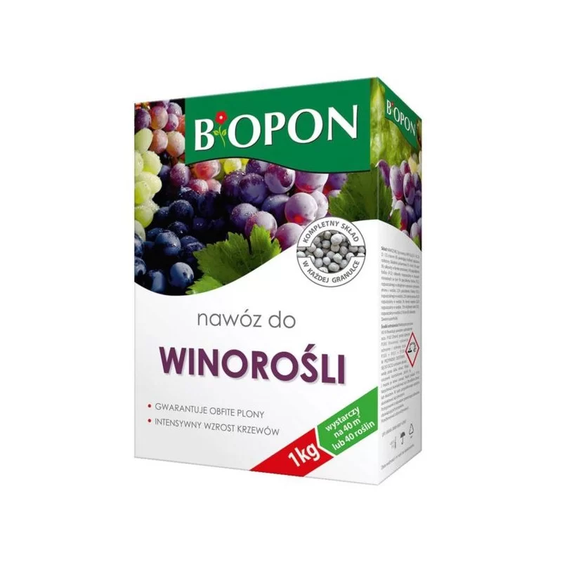 Nawóz do winorośli Biopon B1129 1kg granulat