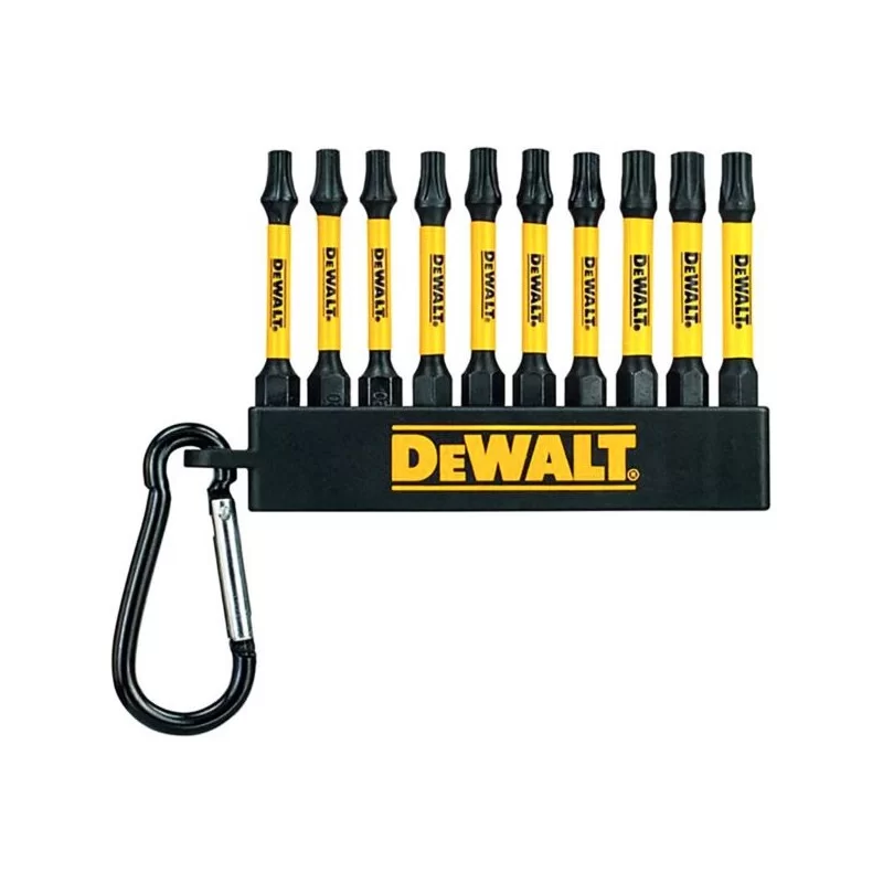 Zestaw 10 bitów TORX karabińczykiem DeWALT DT7275