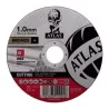 Tarcza do metalu Atlas 850224 125x1,0 mm INOX 100 sztuk i ściernica listkowa