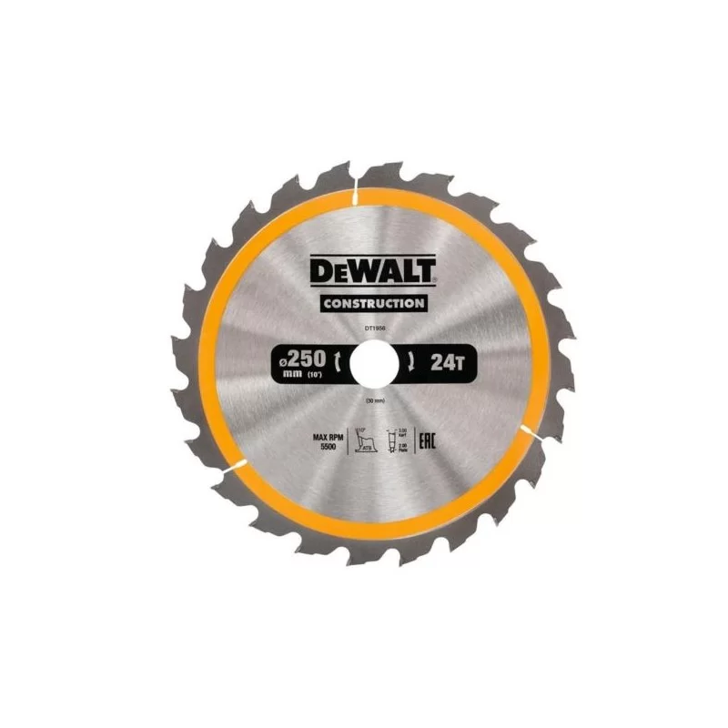 Piła tarczowa DEWALT DT1956 250x24zx30 z widią