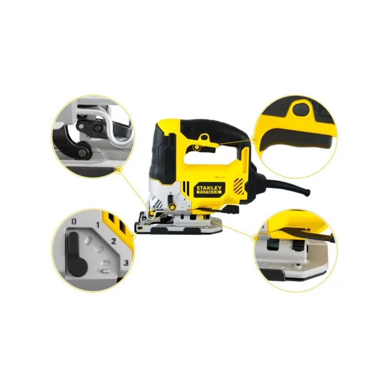 Wyrzynarka Stanley FME340K 710W 3200 obr./min. + zestaw 10 brzeszczotów S10790