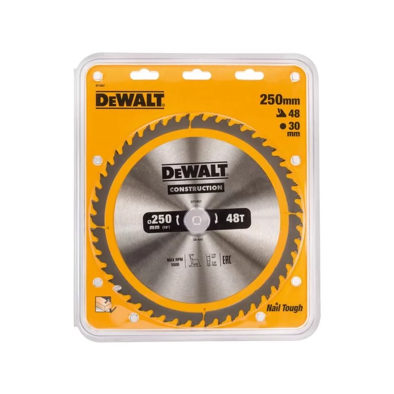 Piła tarczowa DEWALT DT1957 250x48zx30 z widią