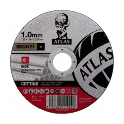 Tarcza do metalu Atlas 850118 125x1,0 mm INOX 100 szt., karta survivalowa