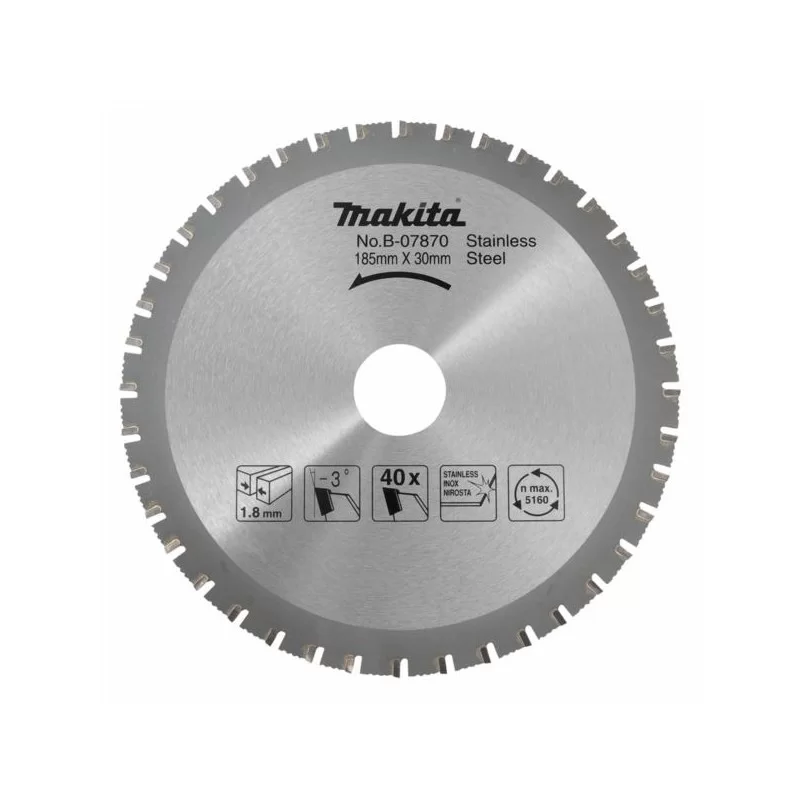 Tarcza do piły Makita B-07870, 185mm 40 zębów 1 sztuka