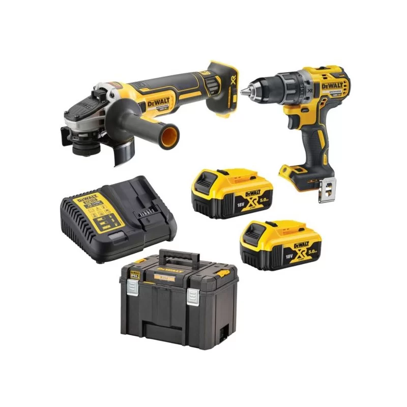 Zestaw COMBO DeWALT DCK2020P2T wiertarko-wkrętarka DeWALT DCD791 + szlifierka kątowa DeWALT DCG405