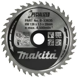 Tarcza do drewna 136xx20mm...