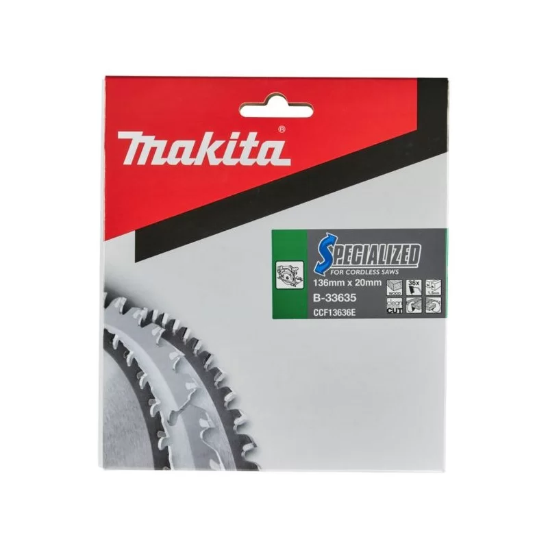 Tarcza do drewna 136xx20mm 36 zębów Makita B-33635